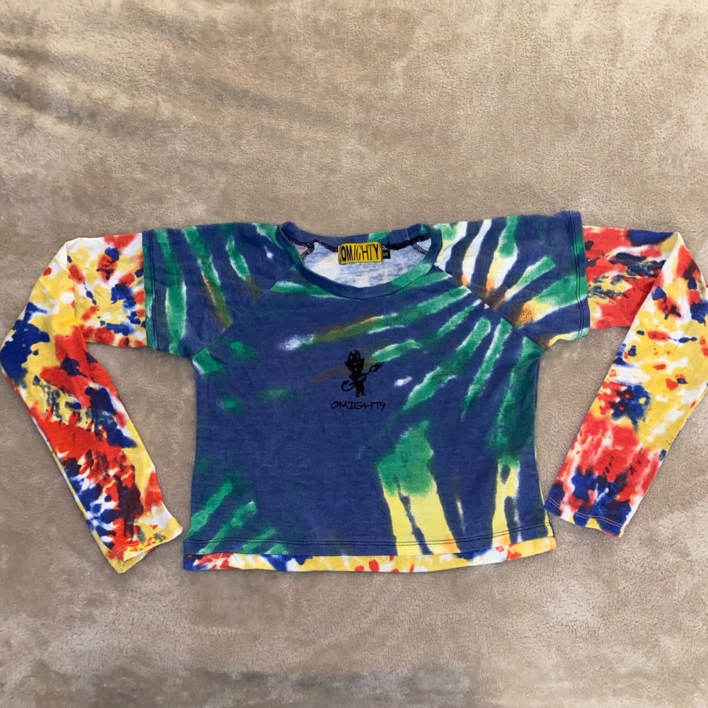 Omighty tie-dye cropped long sleeve